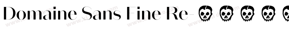 Domaine Sans Fine Re字体转换